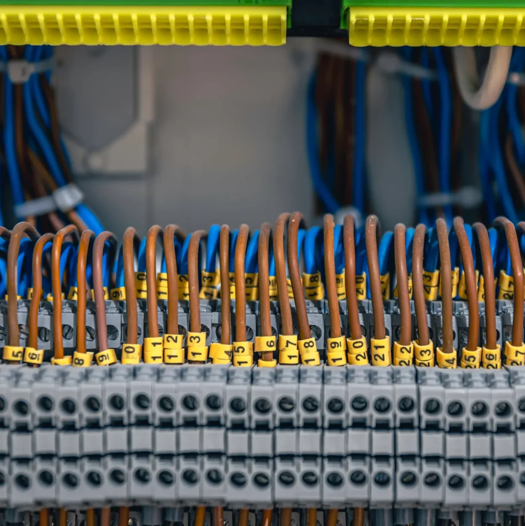 electrical-panel-with-fuses-contactors-closeup